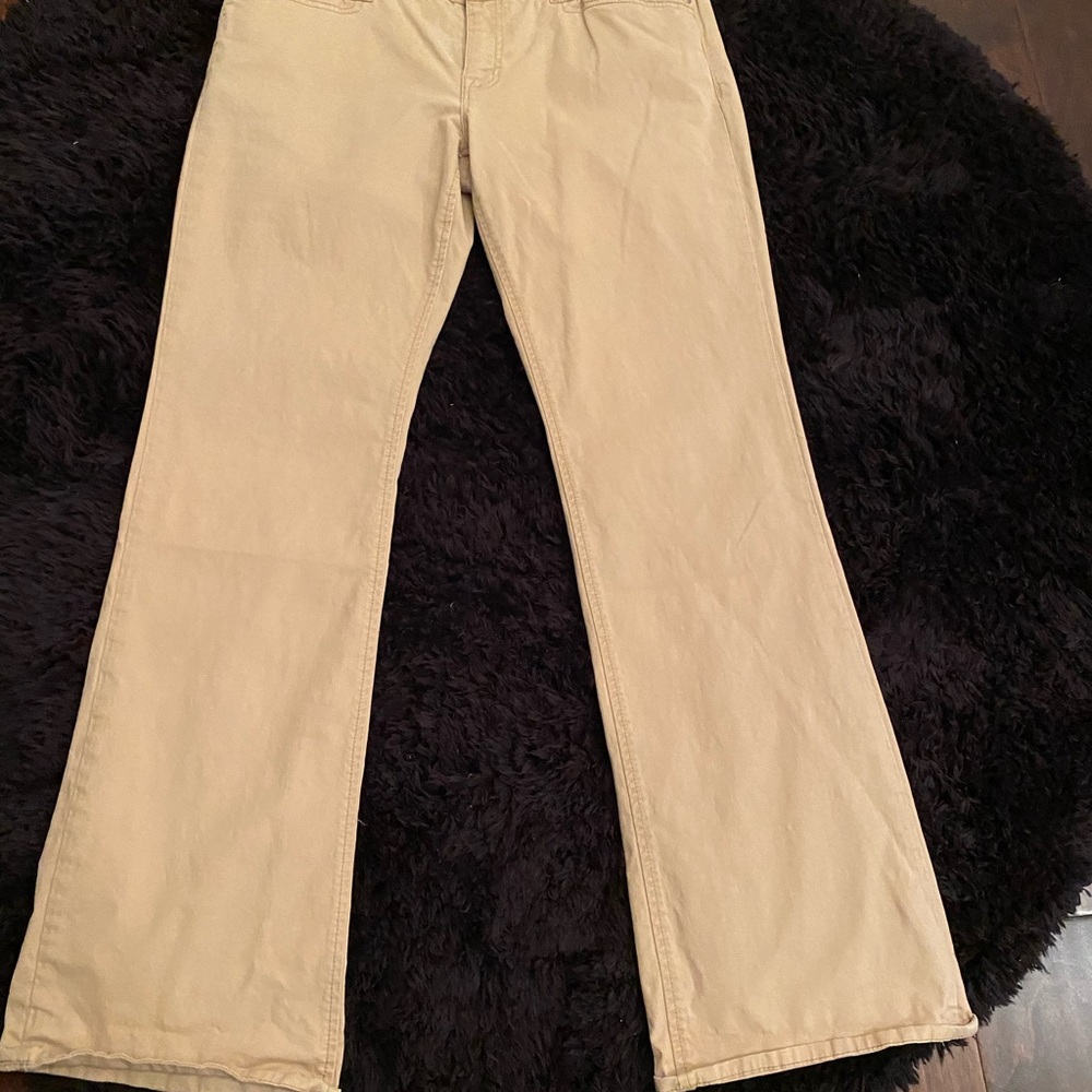 Gap Curvy Ultra Low Rise khaki bootcut pants